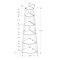 Monarch Specialties Bookshelf, Bookcase, Etagere, Corner, 5 Tier, 72 in.H, Office, Bedroom, Grey Laminate, Contemporary I 2433 - alternate 3